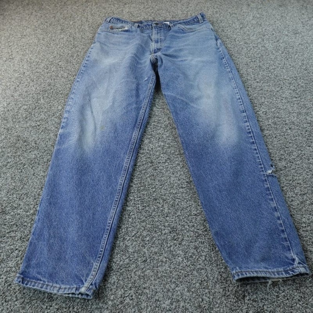 VTG Levi's Jeans Mens 38X32 Blue Denim‎ Pants 550 Relaxed Tapered Orange Tab 90s